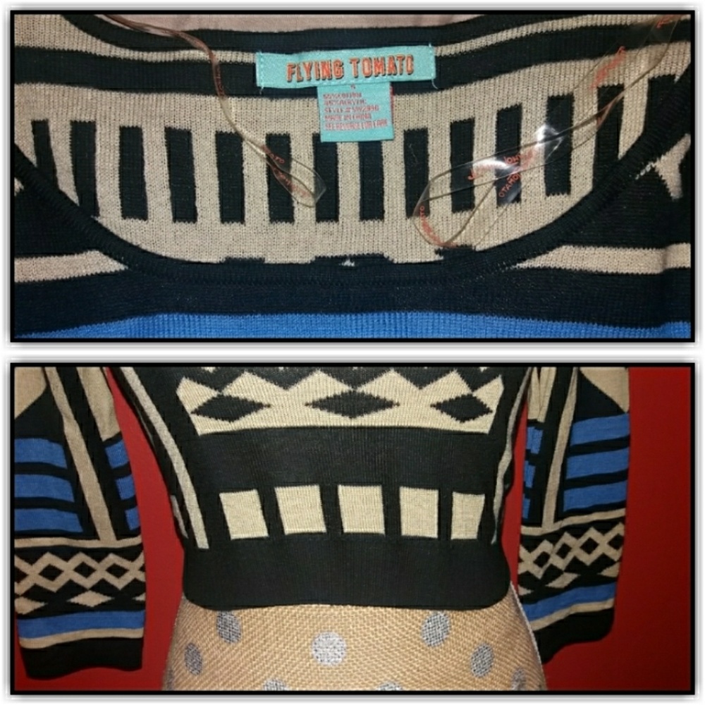 NWOT Flying Tomato Knit Crop Top - Picture 4 of 4